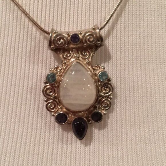 sajen Offerings sterling silver slide pendant - Picture 2 of 2
